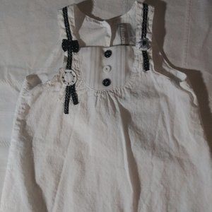 Girls white summer dress Orchestra France sz 6 mth